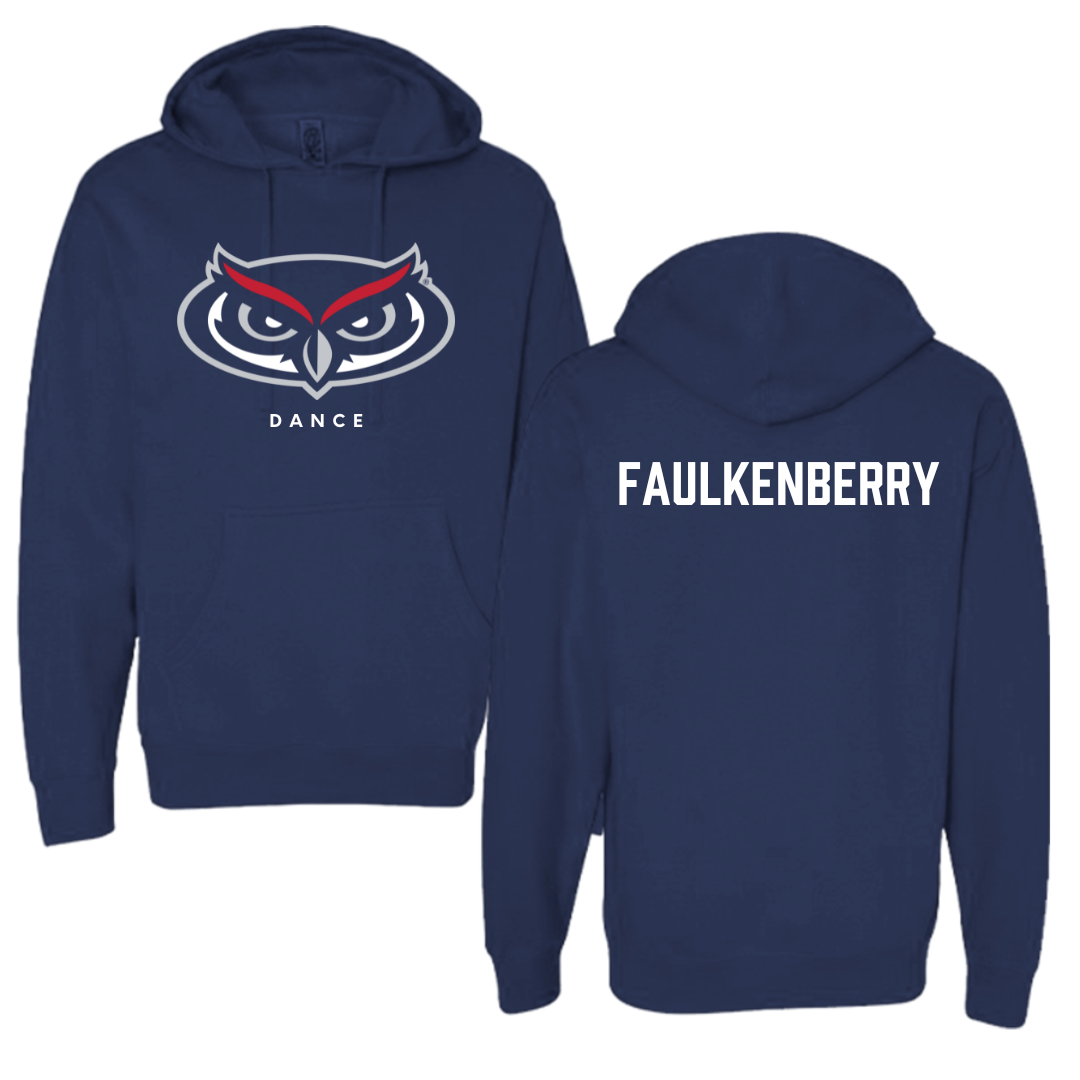 Florida Atlantic University Dance Navy Mascot Hoodie - Sara Faulkenberry