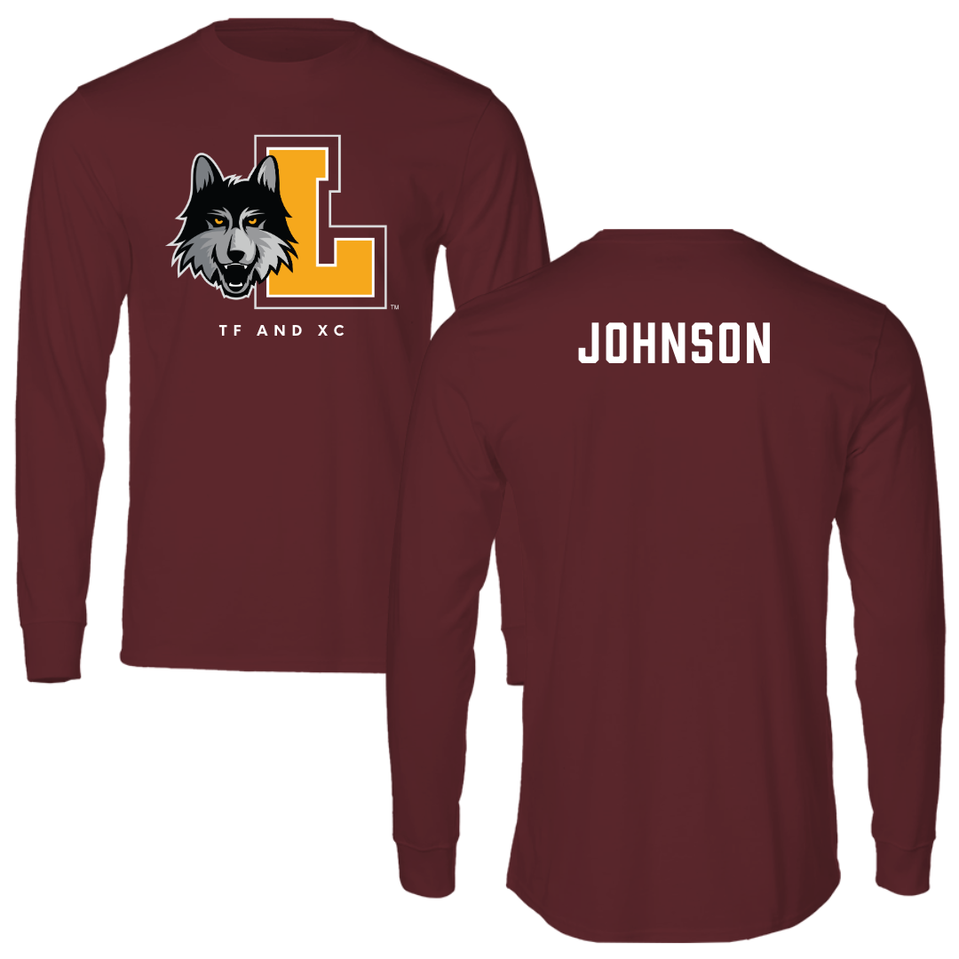 Loyola University-Chicago TF and XC Maroon Mascot Long Sleeve - Jayla Johnson