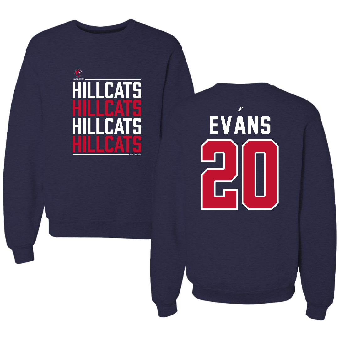 Rogers State University Softball Navy General Crewneck - #20 Savannah Evans