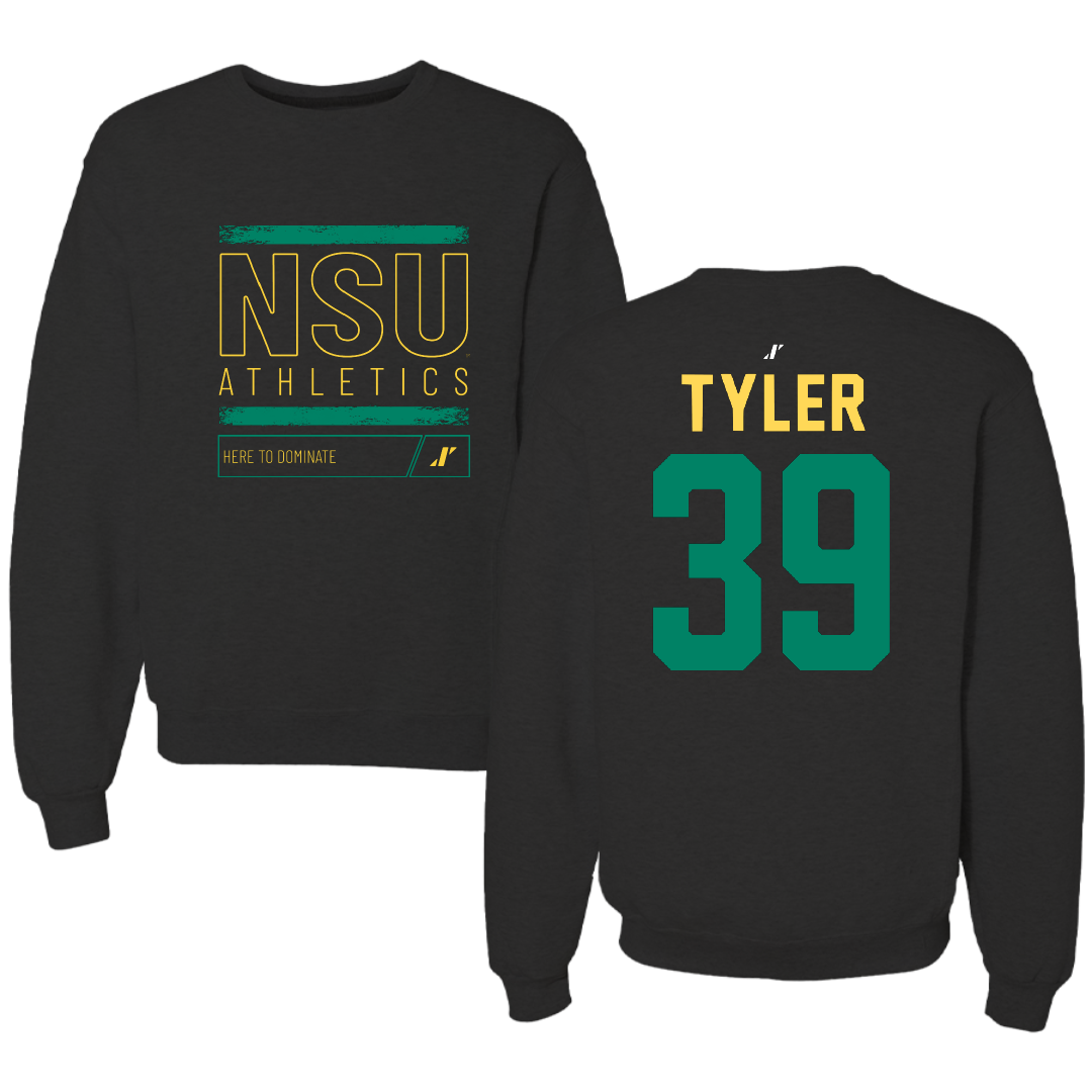 Norfolk State University Softball Black Dominate Crewneck - #39 Brierra Tyler