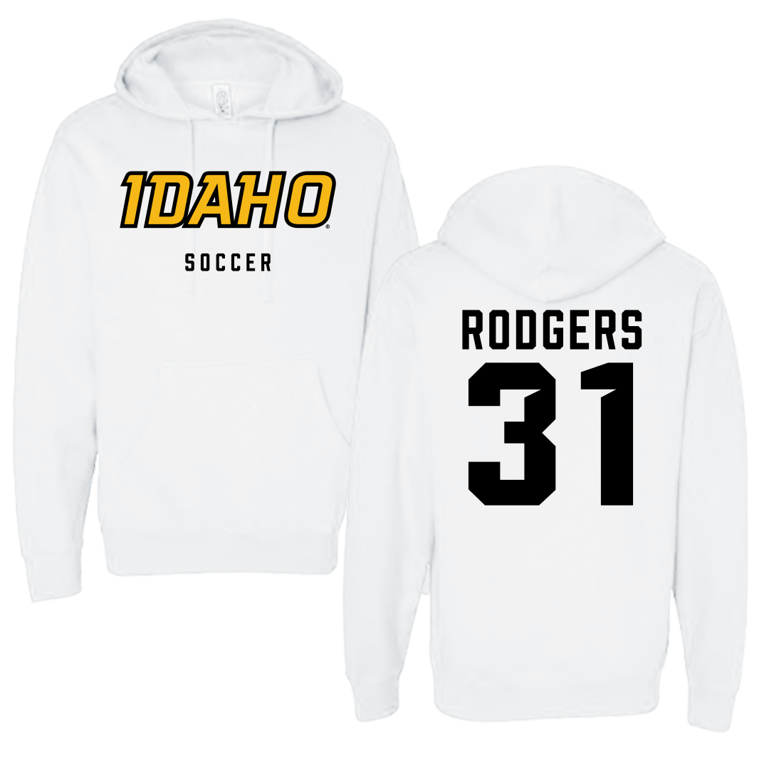 University of Idaho Soccer White Idaho Hoodie - #31 Sara Rodgers