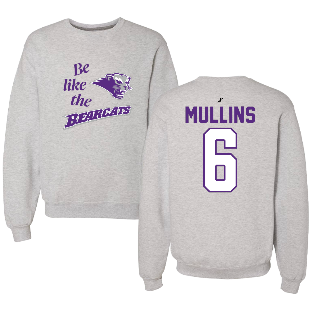 Southwest Baptist University Football Light Gray Be Like Us Crewneck - #6 Canaan Mullins