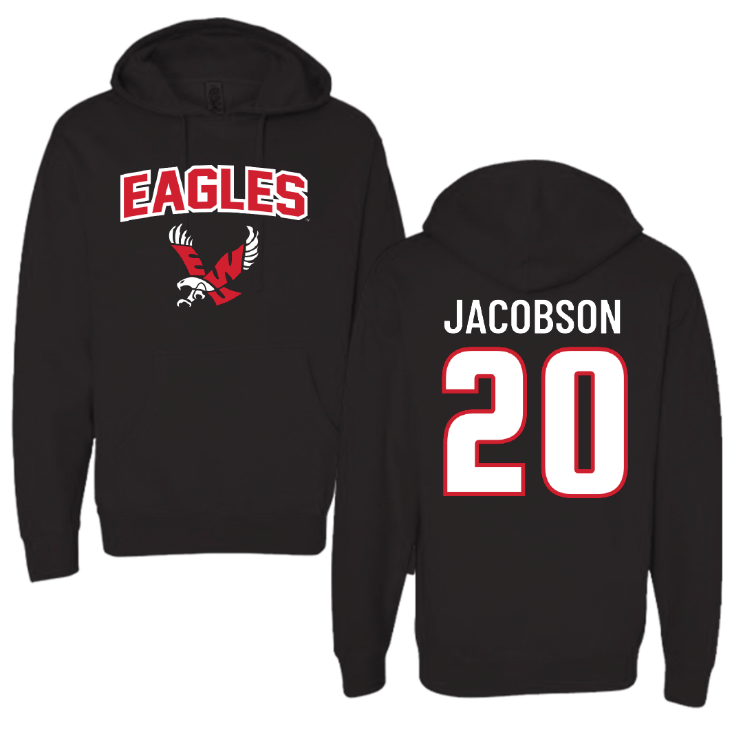 Eastern Washington University Football Black Hoodie - #20 Tyson Jacobson