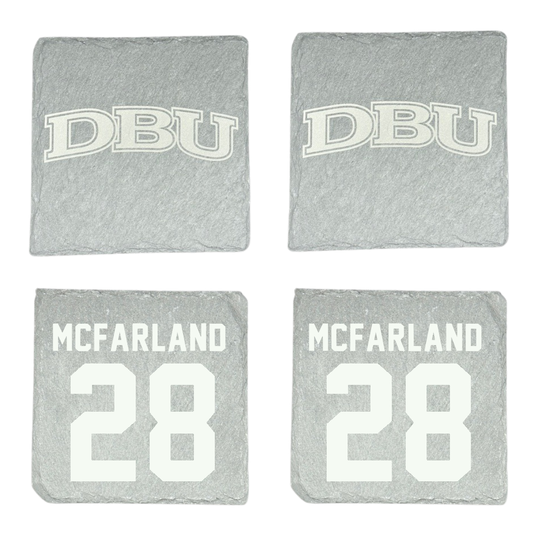 Dallas Baptist University Soccer Stone Coaster (4 Pack)  - #28 Riley McFarland