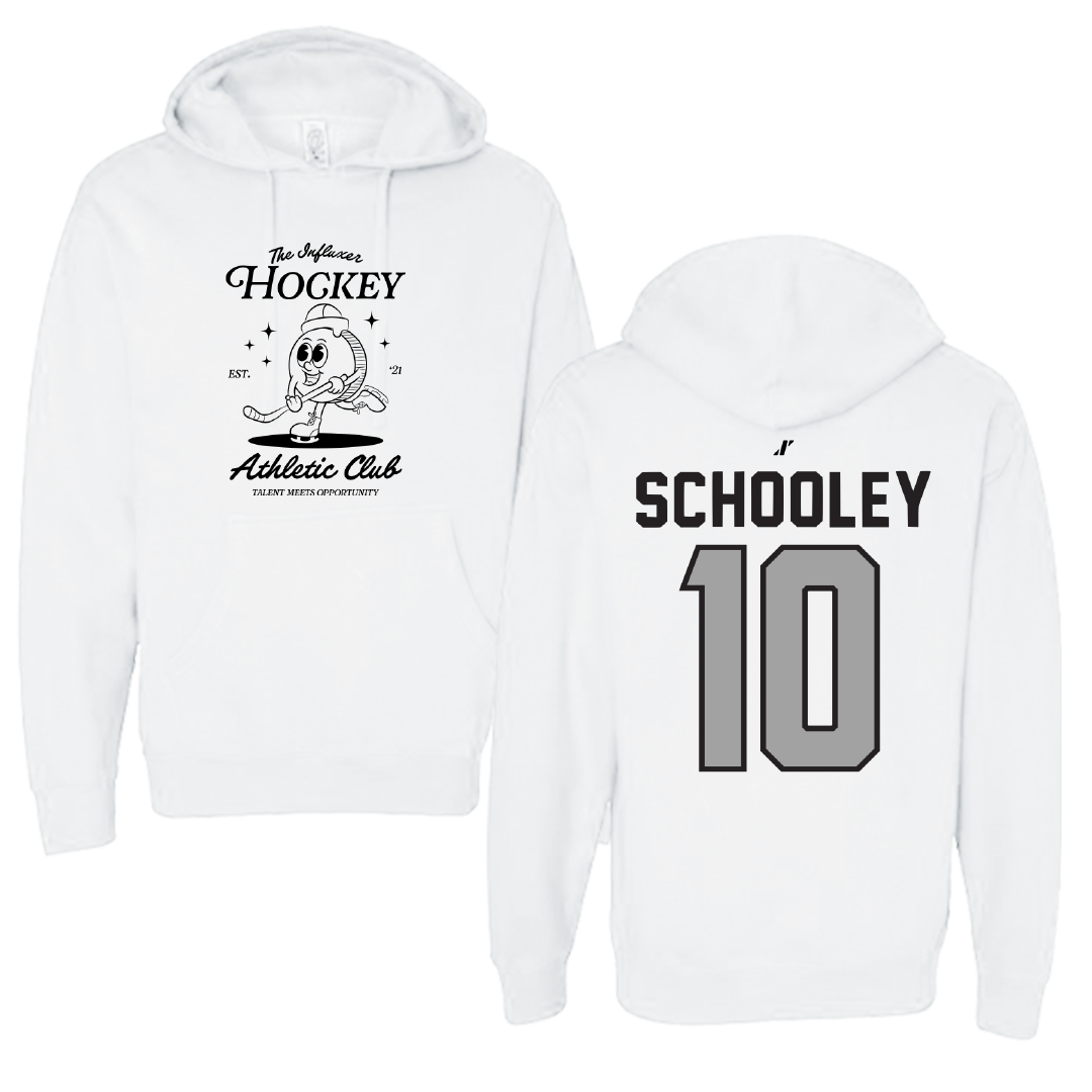 Ice Hockey White Influxer Athletic Club Hoodie - #10 Kaitlyn Schooley