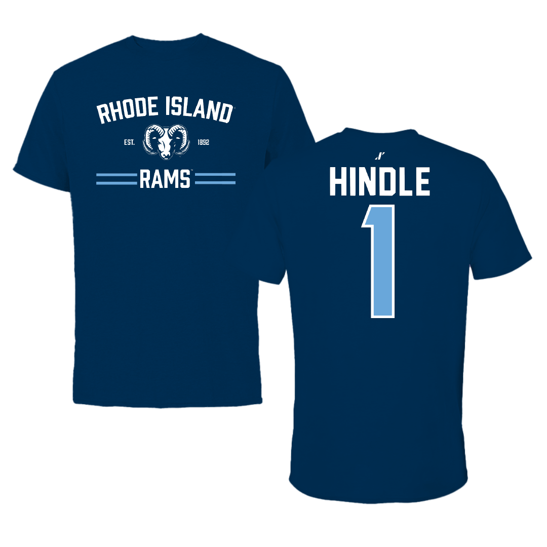 University of Rhode Island Baseball Navy General Performance Tee - #1 Will Hindle