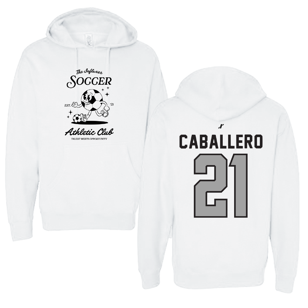 Soccer White Influxer Athletic Club Hoodie - #21 Karlee Caballero