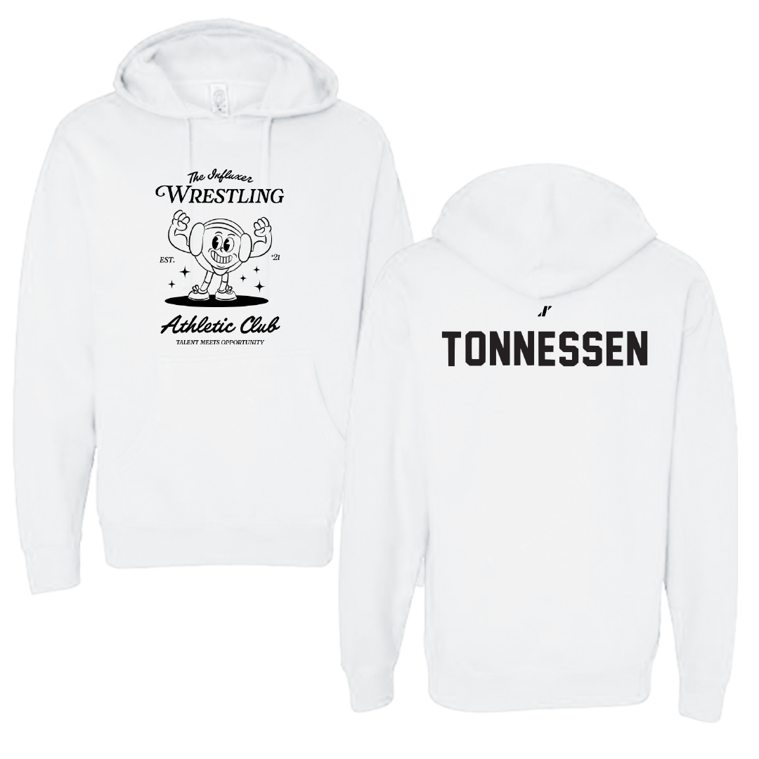 Wrestling White Influxer Athletic Club Hoodie - Benjamin Tonnessen