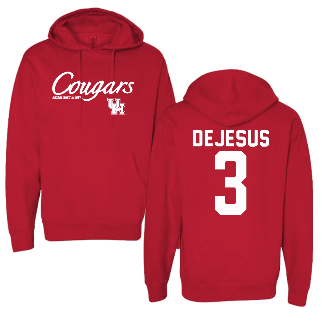 University of Houston Baseball Red General Hoodie - #3 Coby DeJesus