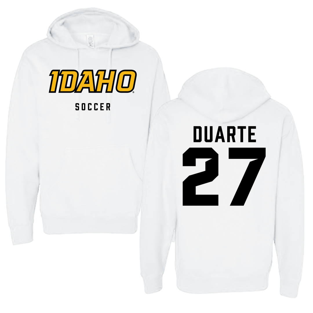 University of Idaho Soccer White Idaho Hoodie - #27 Leslie Duarte
