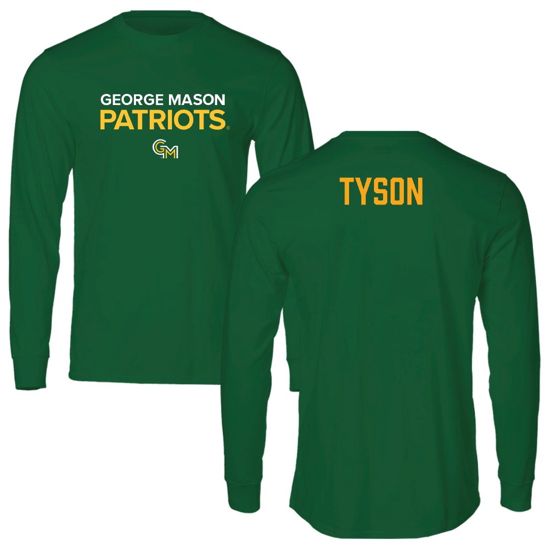 George Mason University TF and XC Green Performance Long Sleeve - Kailynn Tyson