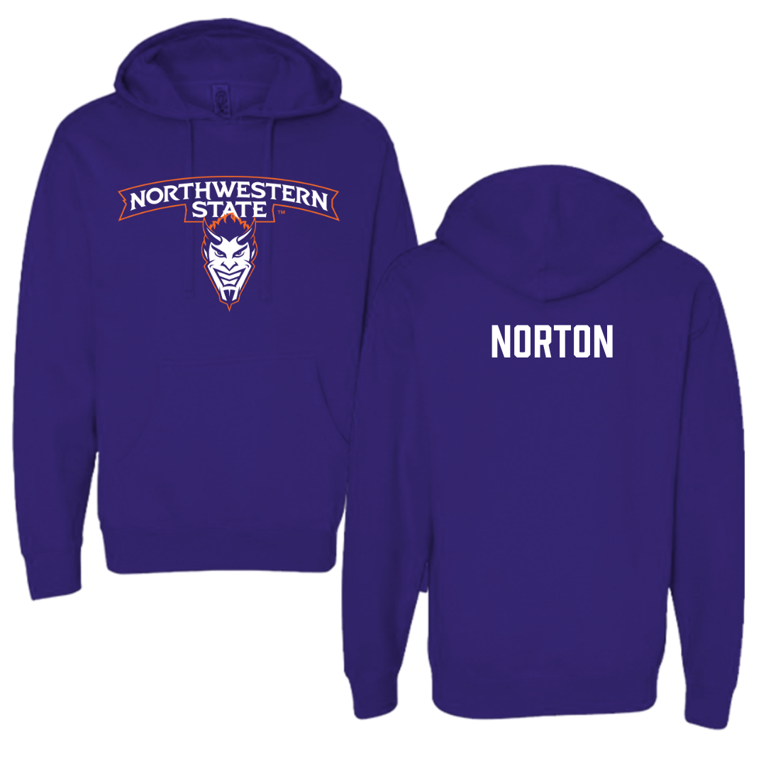 Northwestern State University TF and XC Purple Hoodie - Robert Norton