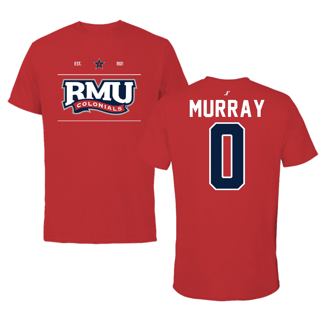 Robert Morris University Soccer Red General Performance Tee - #0 Brenna Murray