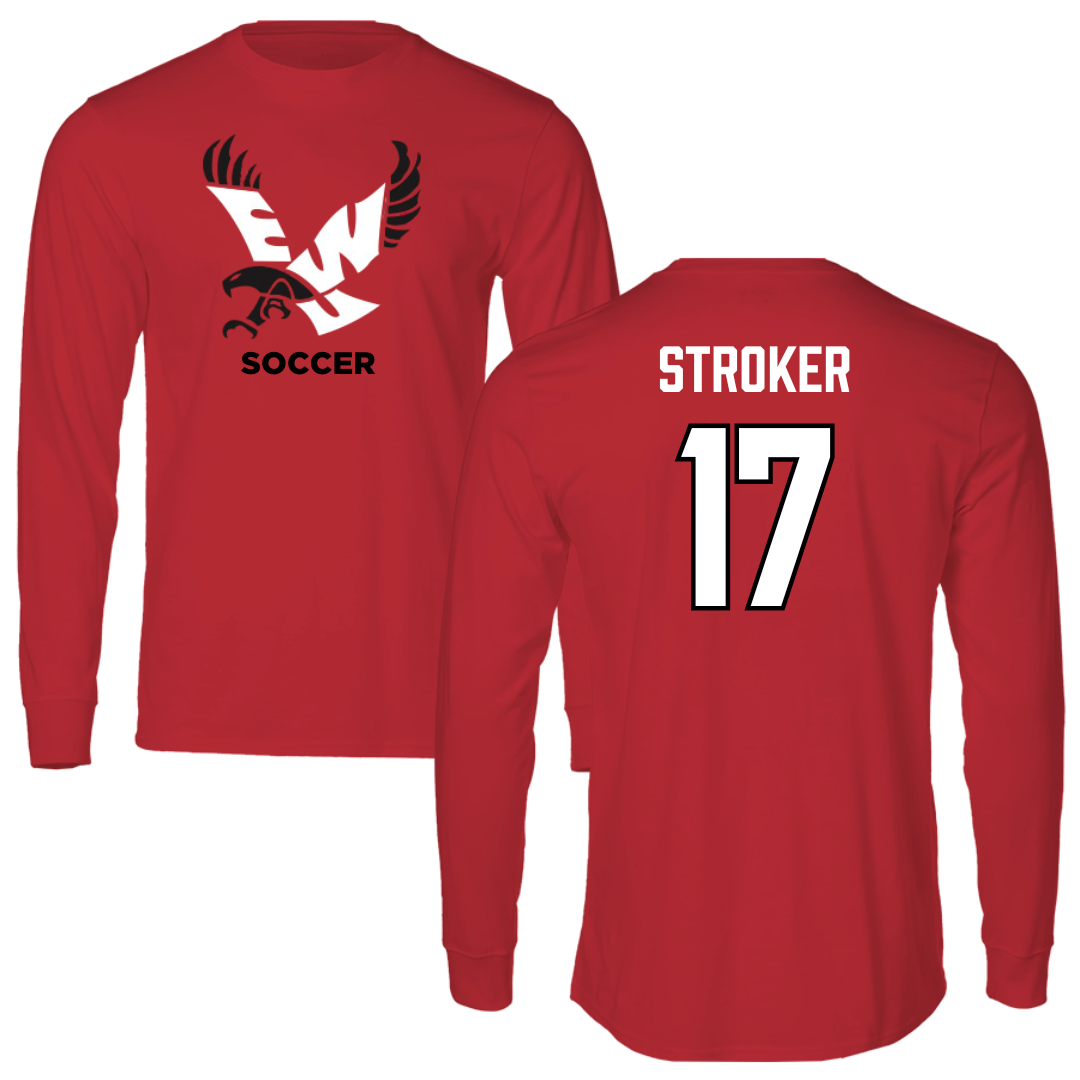 Eastern Washington University Soccer Red EWU Long Sleeve - #17 Kyla Stroker