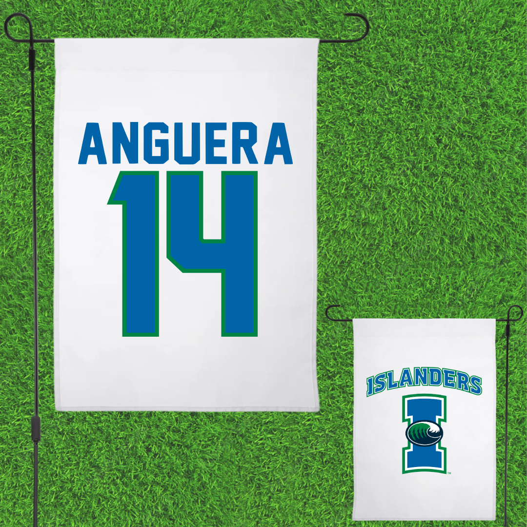 Texas A&M University-Corpus Christi Basketball White Garden Flag - #14 Bruna Anguera