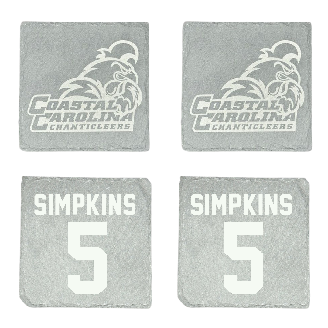 Coastal Carolina University Football Stone Coaster (4 Pack)  - #5 Ja'Vin Simpkins
