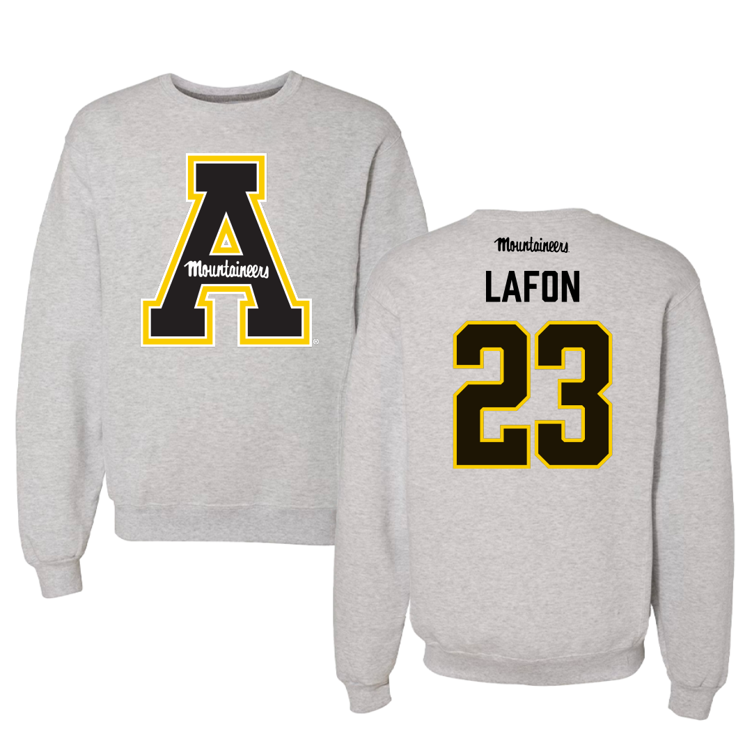 Appalachian State University Basketball Gray Crewneck - #23 Samantha LaFon