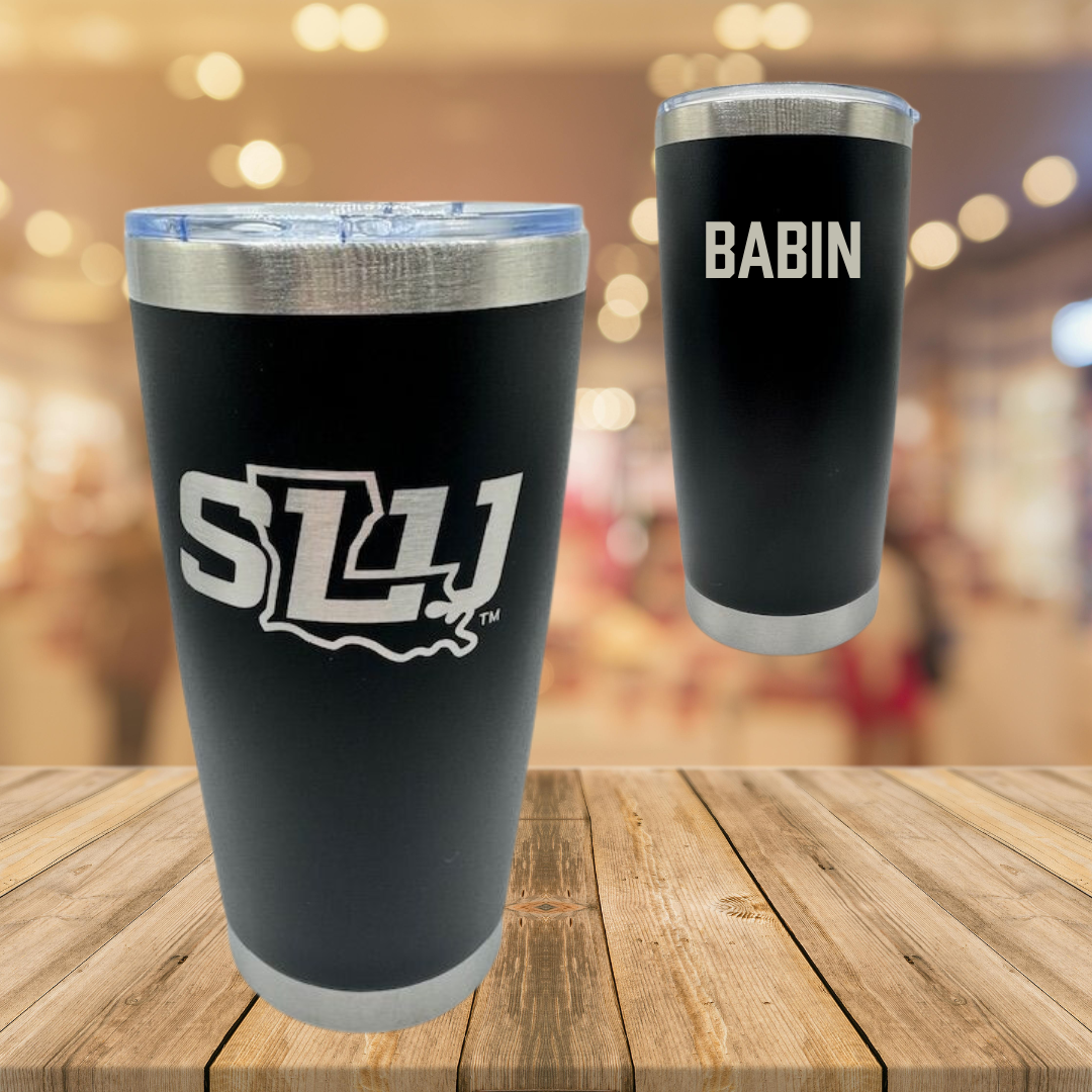 Southeastern Louisiana University TF and XC Black Stainless Steel Tumbler - Bailey Babin