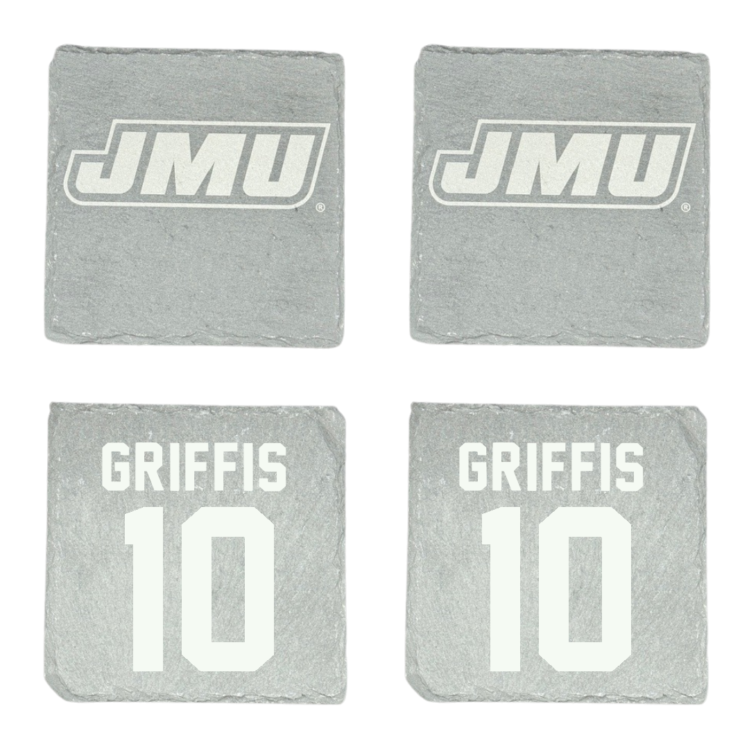 James Madison University Football Stone Coaster (4 Pack)  - #10 Brett Griffis