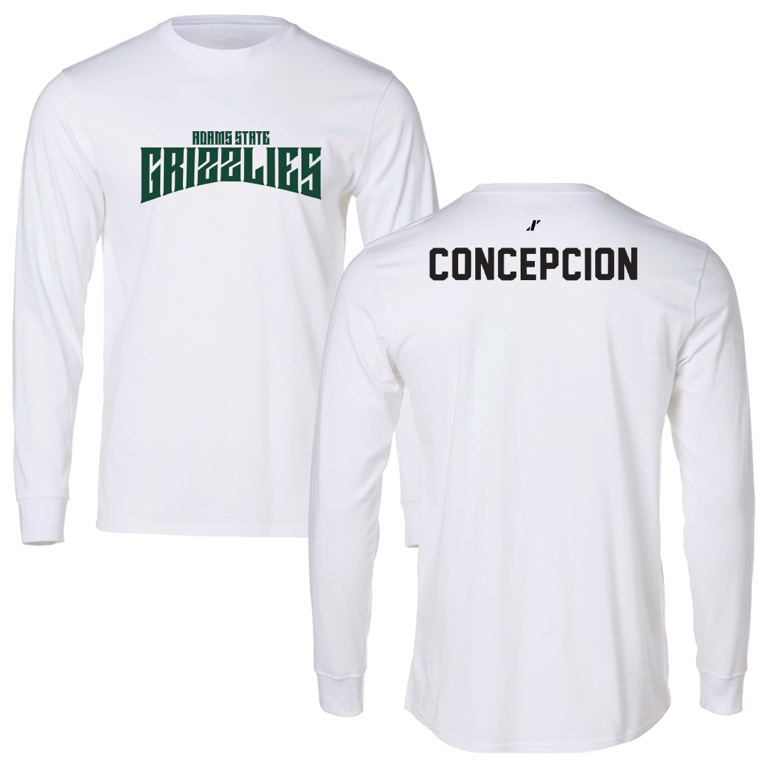 Adams State University Wrestling White Classic Long Sleeve - Adam Concepcion