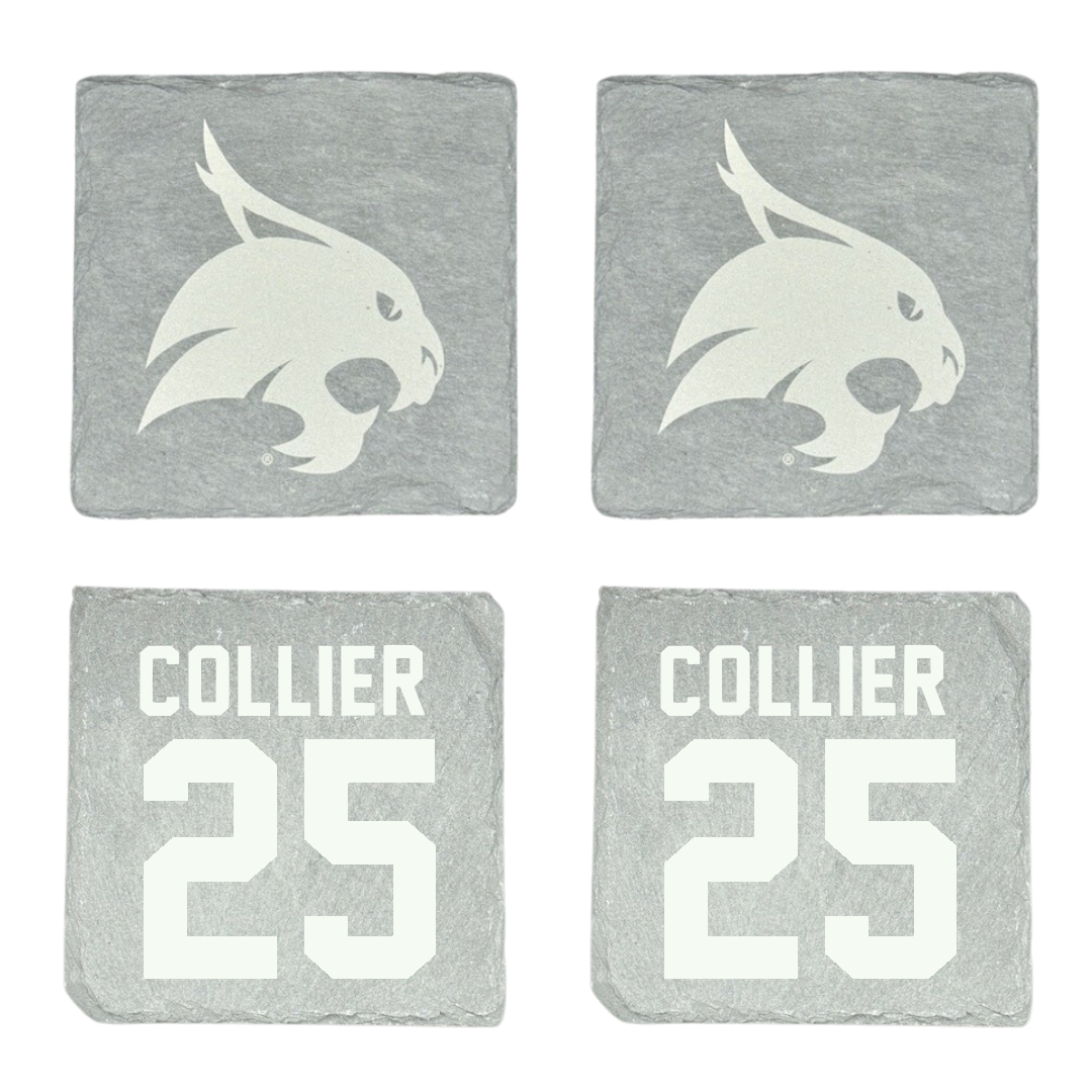 Texas State University Baseball Stone Coaster (4 Pack)  - #25 Ian Collier