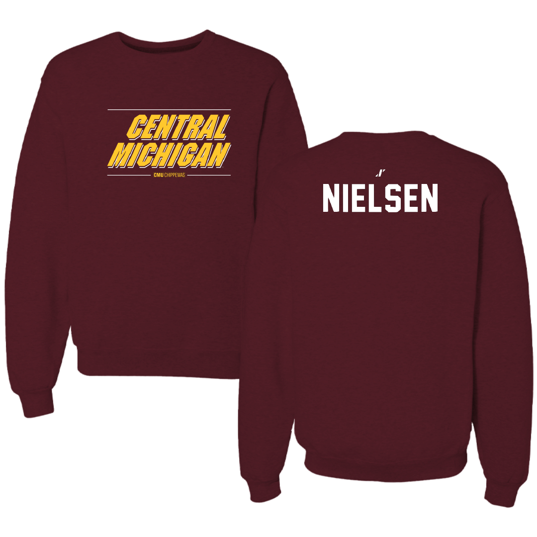Central Michigan University TF and XC Maroon General Crewneck - Riley Nielsen