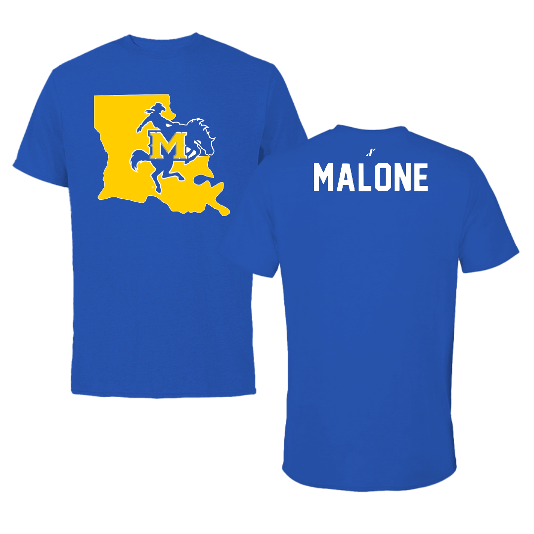 McNeese State University Beach Volleyball Blue State Performance Tee - McKenna Malone
