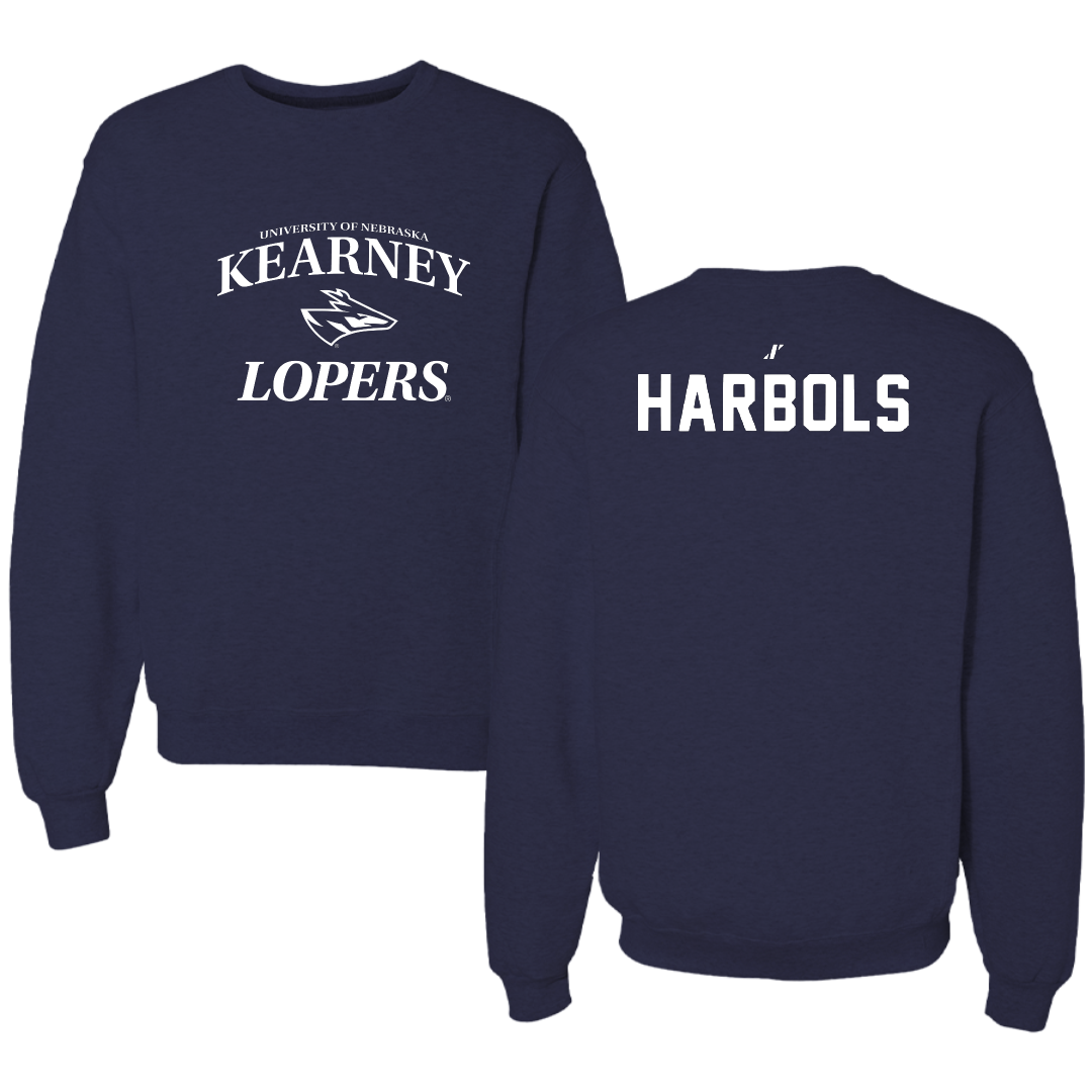 University of Nebraska at Kearney TF and XC Navy General Crewneck - Richard Harbols