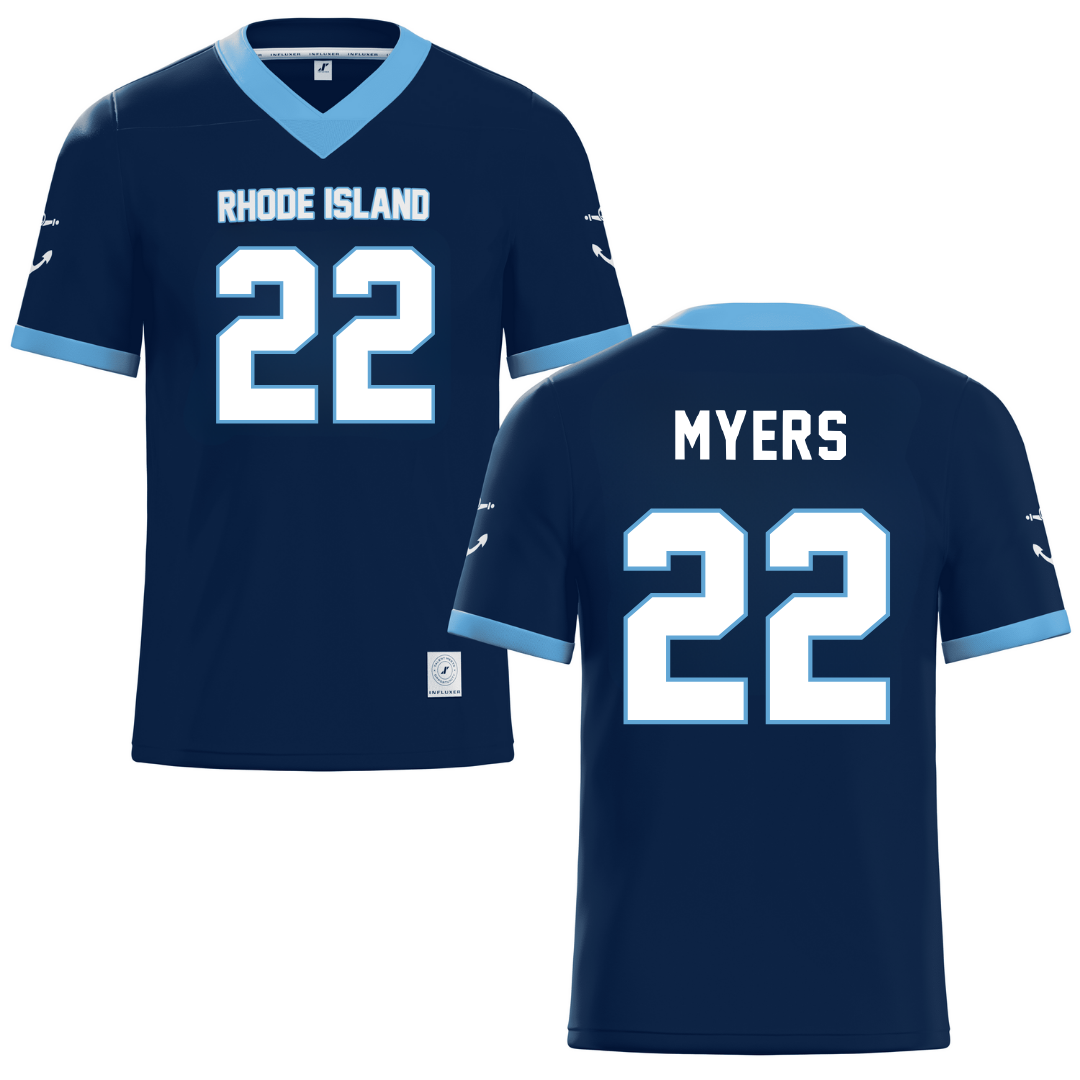 University of Rhode Island Navy Lacrosse Jersey - #22 Brinley Myers