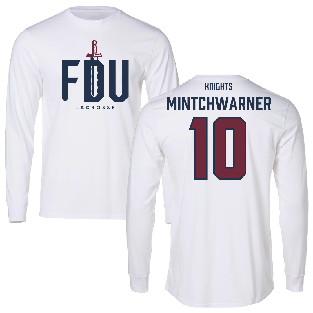 Fairleigh Dickinson University-Metropolitan Campus Lacrosse White Long Sleeve - #10 Lane Mintchwarner