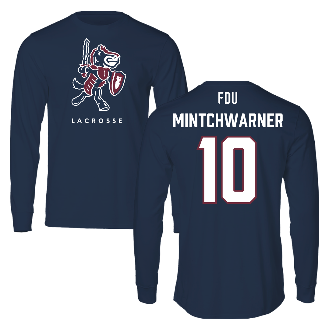 Fairleigh Dickinson University-Metropolitan Campus Lacrosse Navy Long Sleeve - #10 Lane Mintchwarner