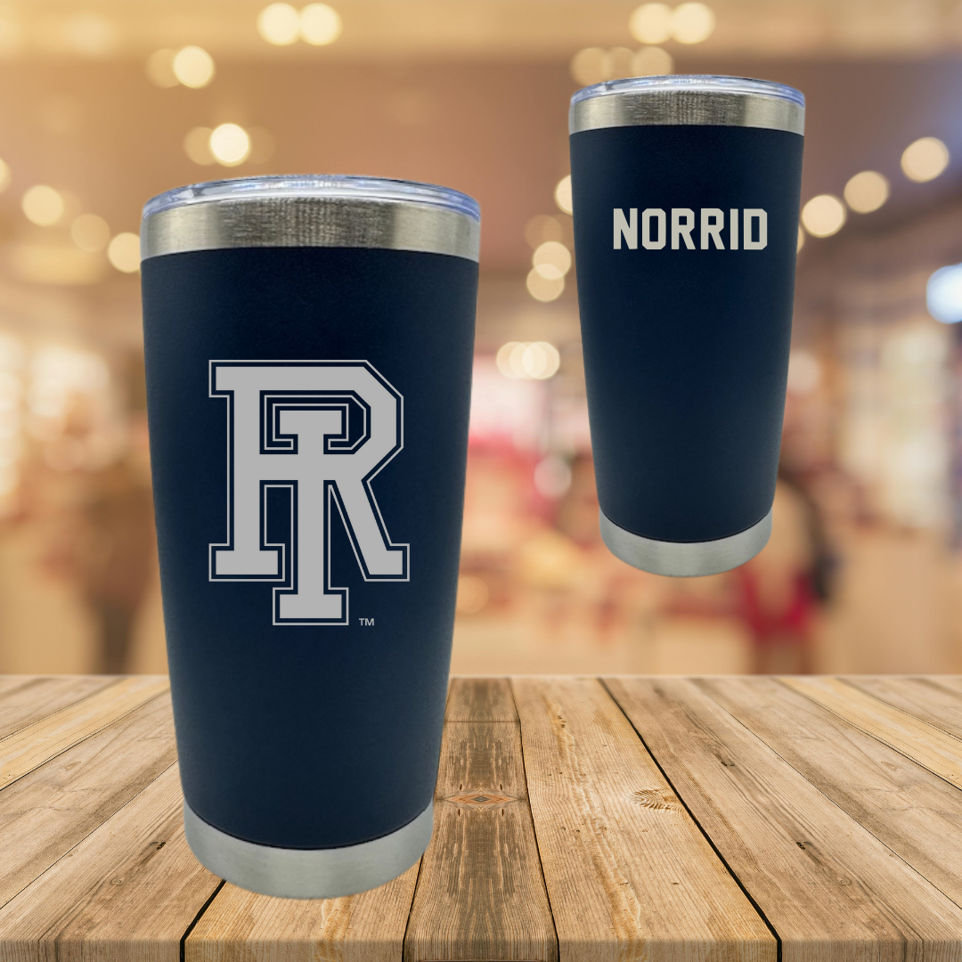 University of Rhode Island Swimming & Diving Navy Stainless Steel Tumbler - Logan Norrid