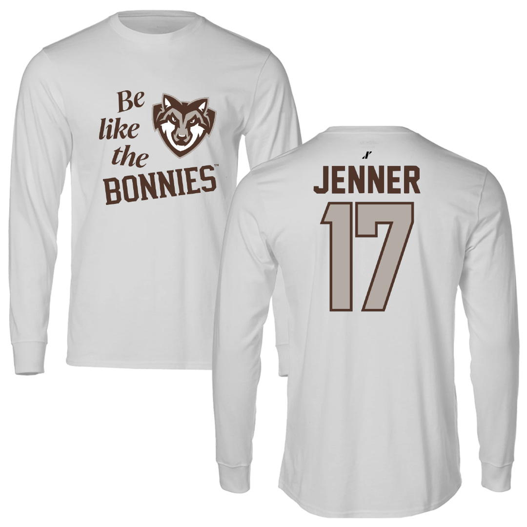 St. Bonaventure University Lacrosse Light Gray Be Like Us Performance Long Sleeve - #17 Sylvi Jenner