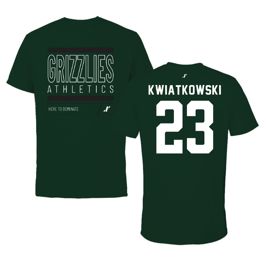 Adams State University Soccer Forest Green Dominate Performance Tee - #23 Hailey Kwiatkowski