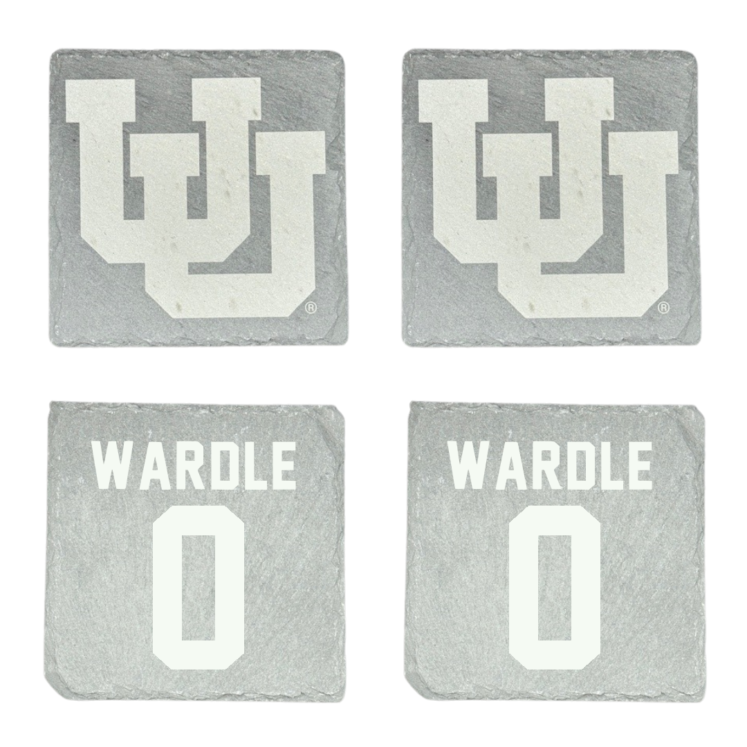 University of Utah Soccer Stone Coaster (4 Pack)  - #0 Kasey Wardle