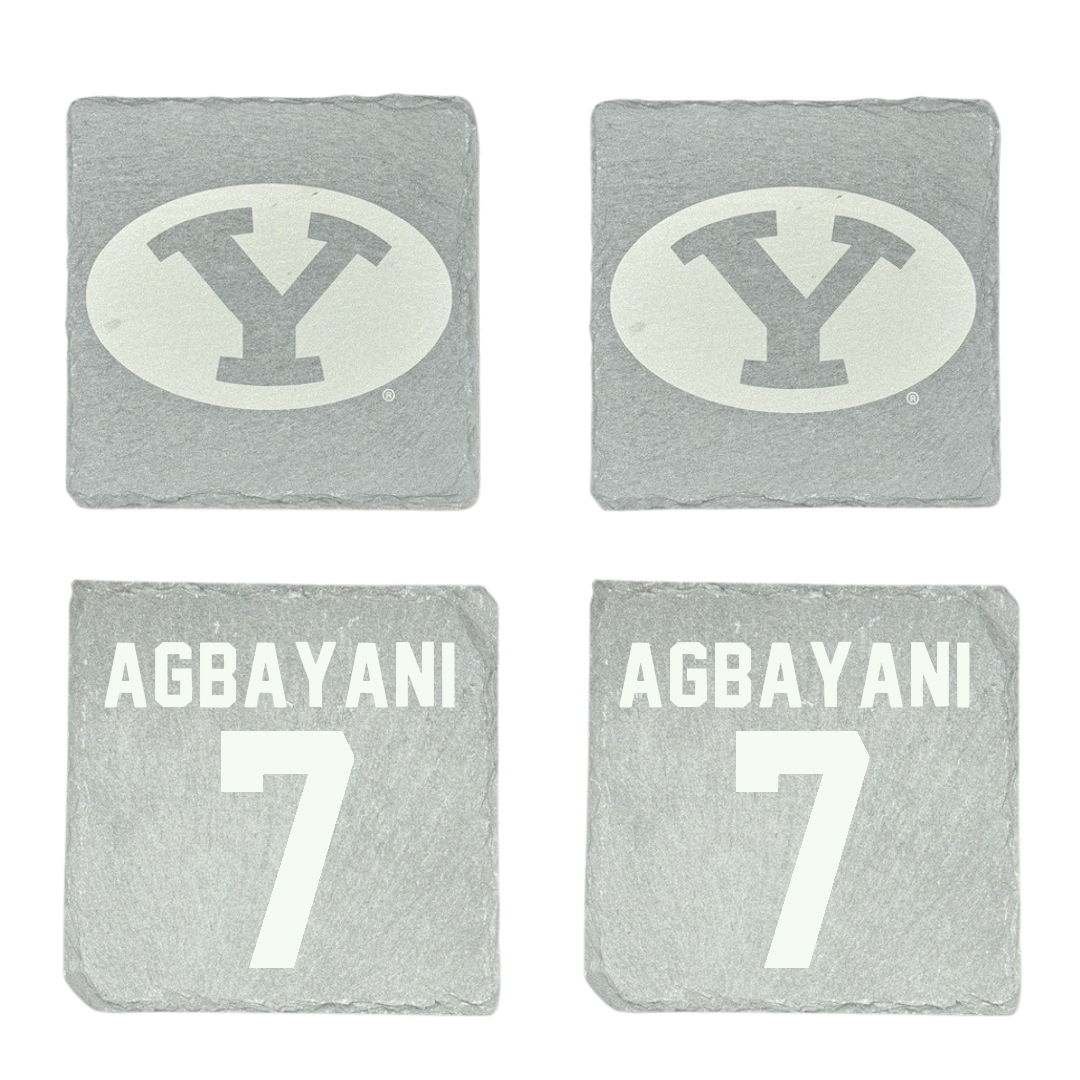 Brigham Young University Softball Stone Coaster (4 Pack)  - #7 Aleia Agbayani