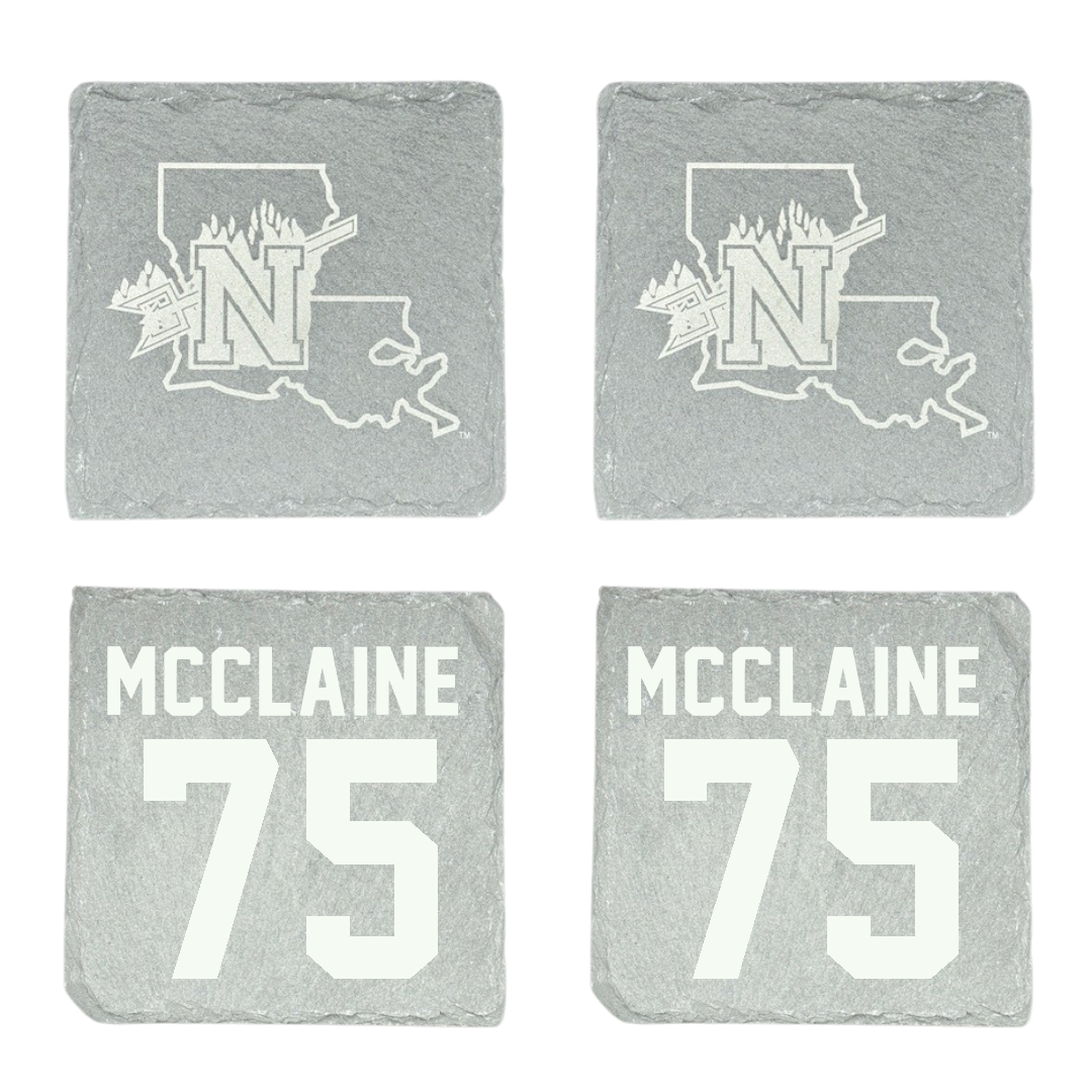 Northwestern State University Football Stone Coaster (4 Pack)  - #75 Jordan McClaine