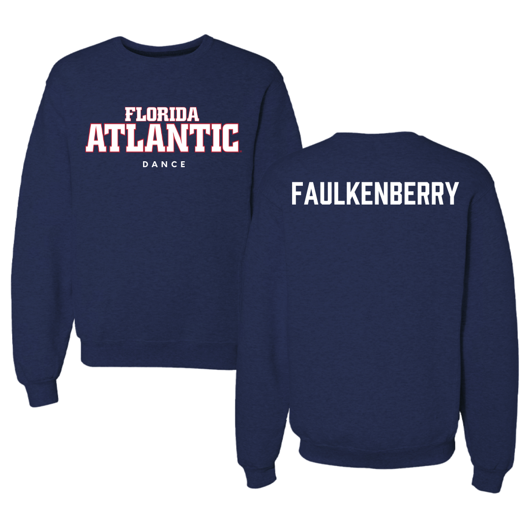Florida Atlantic University Dance Navy Crewneck - Sara Faulkenberry