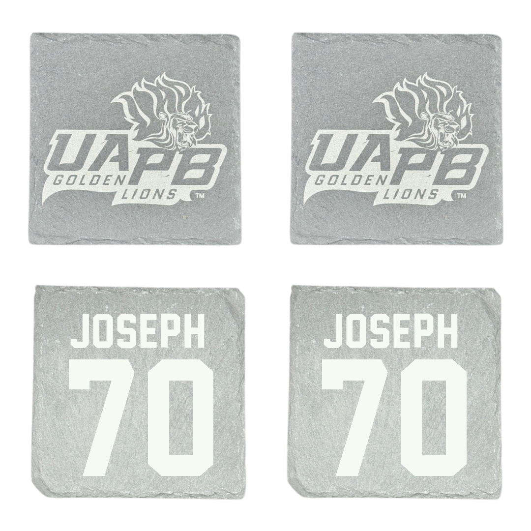 University of Arkansas-Pine Bluff Football Stone Coaster (4 Pack)  - #70 Charles Joseph
