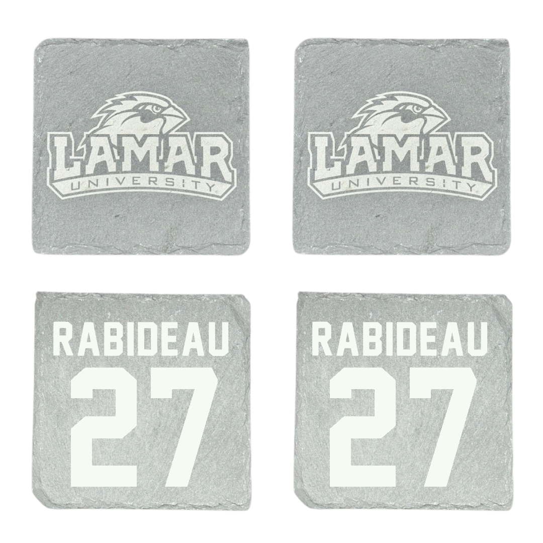 Lamar University Soccer Stone Coaster (4 Pack)  - #27 Madison Rabideau