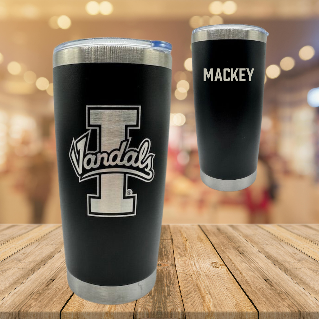 University of Idaho Swimming & Diving Black Stainless Steel Tumbler - Maren Mackey