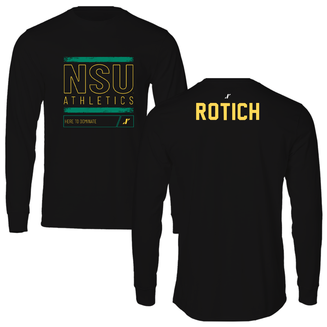 Norfolk State University TF and XC Black Dominate Long Sleeve - Brian Rotich