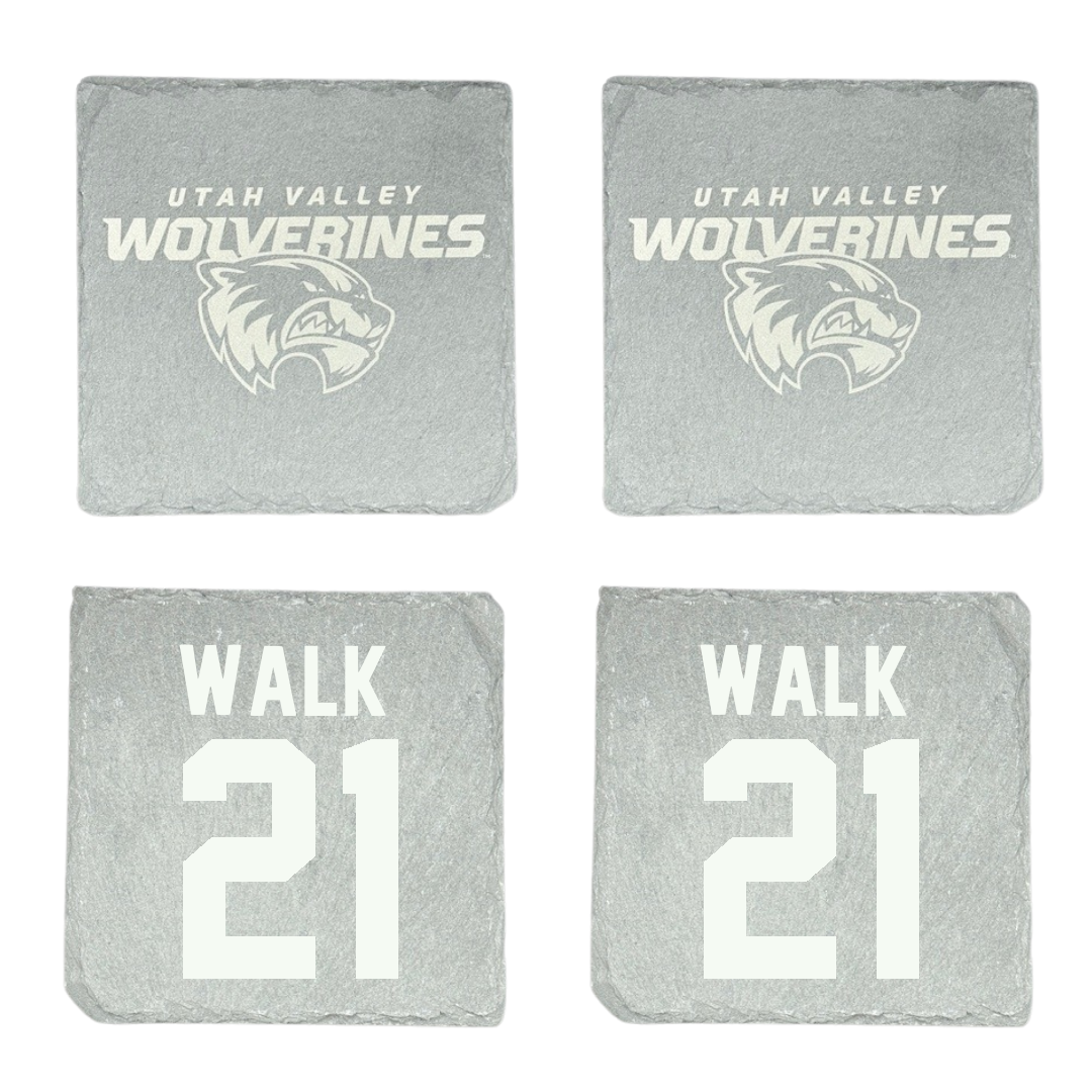 Utah Valley University Soccer Stone Coaster (4 Pack)  - #21 Trevor Walk
