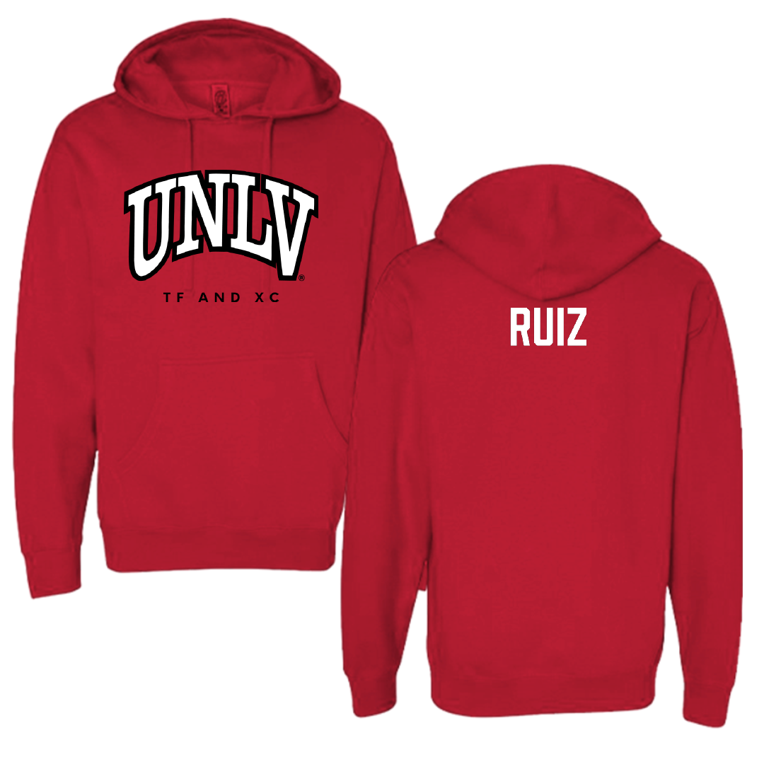 University of Nevada-Las Vegas TF and XC Red Block Hoodie - Natalia Ruiz