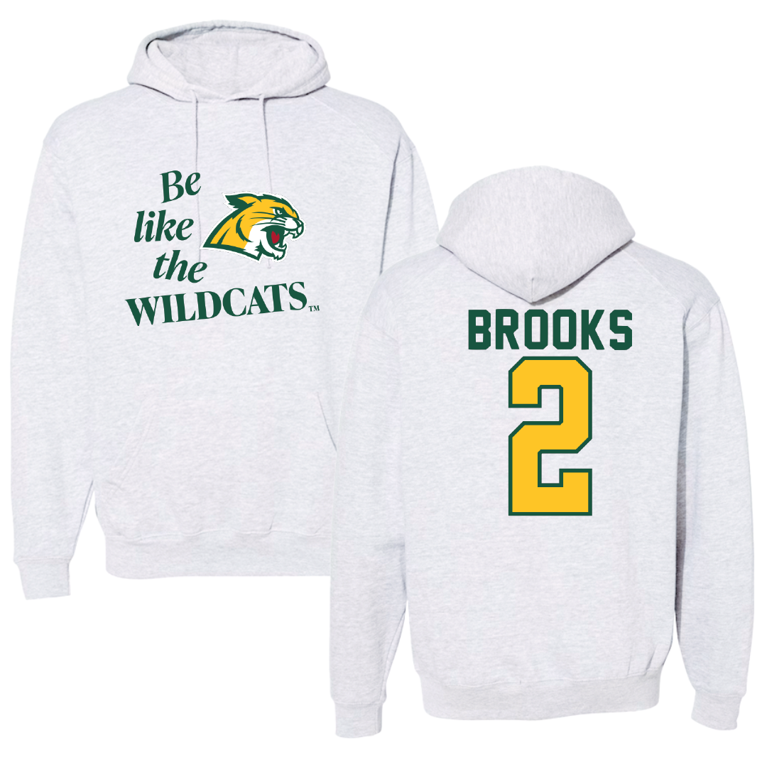 Northern Michigan University Basketball Light Gray Be Like Us Hoodie - #2 Riley Brooks