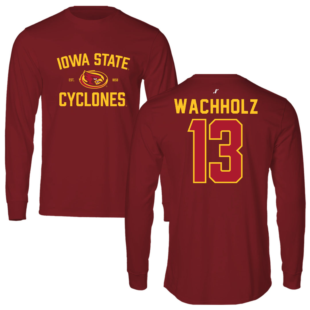 Iowa State University Volleyball Cardinal General Long Sleeve - #13 Lilly Wachholz