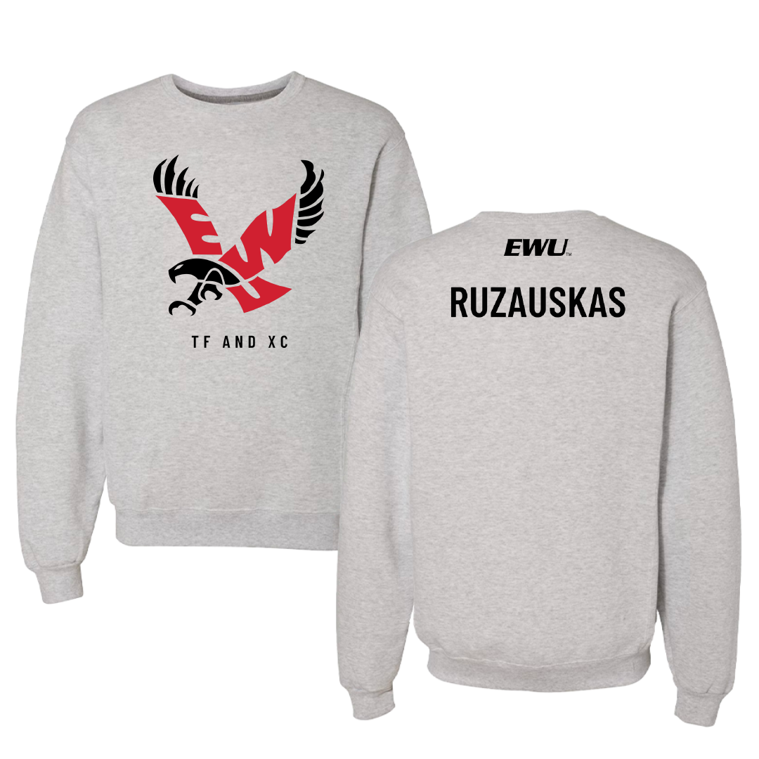Eastern Washington University TF and XC Gray Crewneck - Natalie Ruzauskas