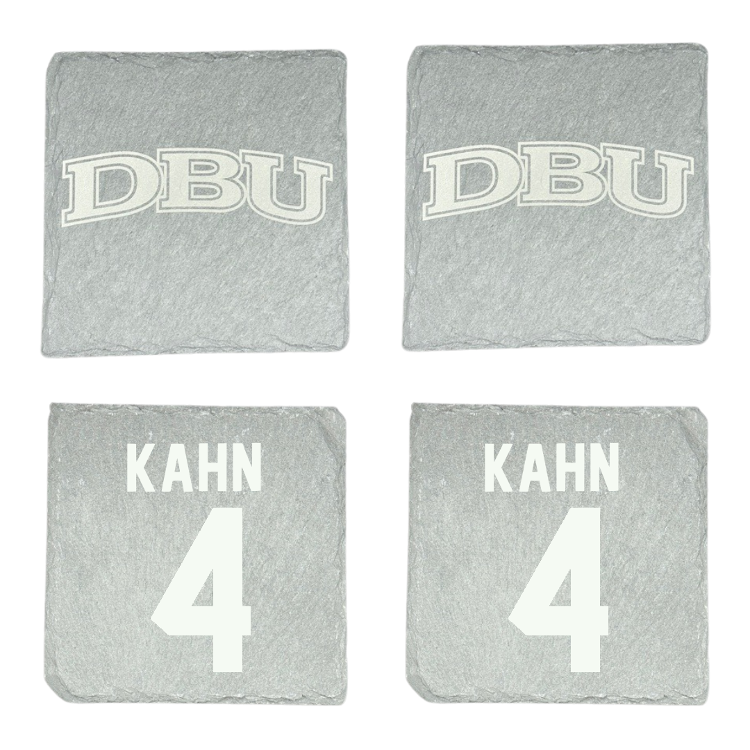 Dallas Baptist University Basketball Stone Coaster (4 Pack)  - #4 Cameron Kahn