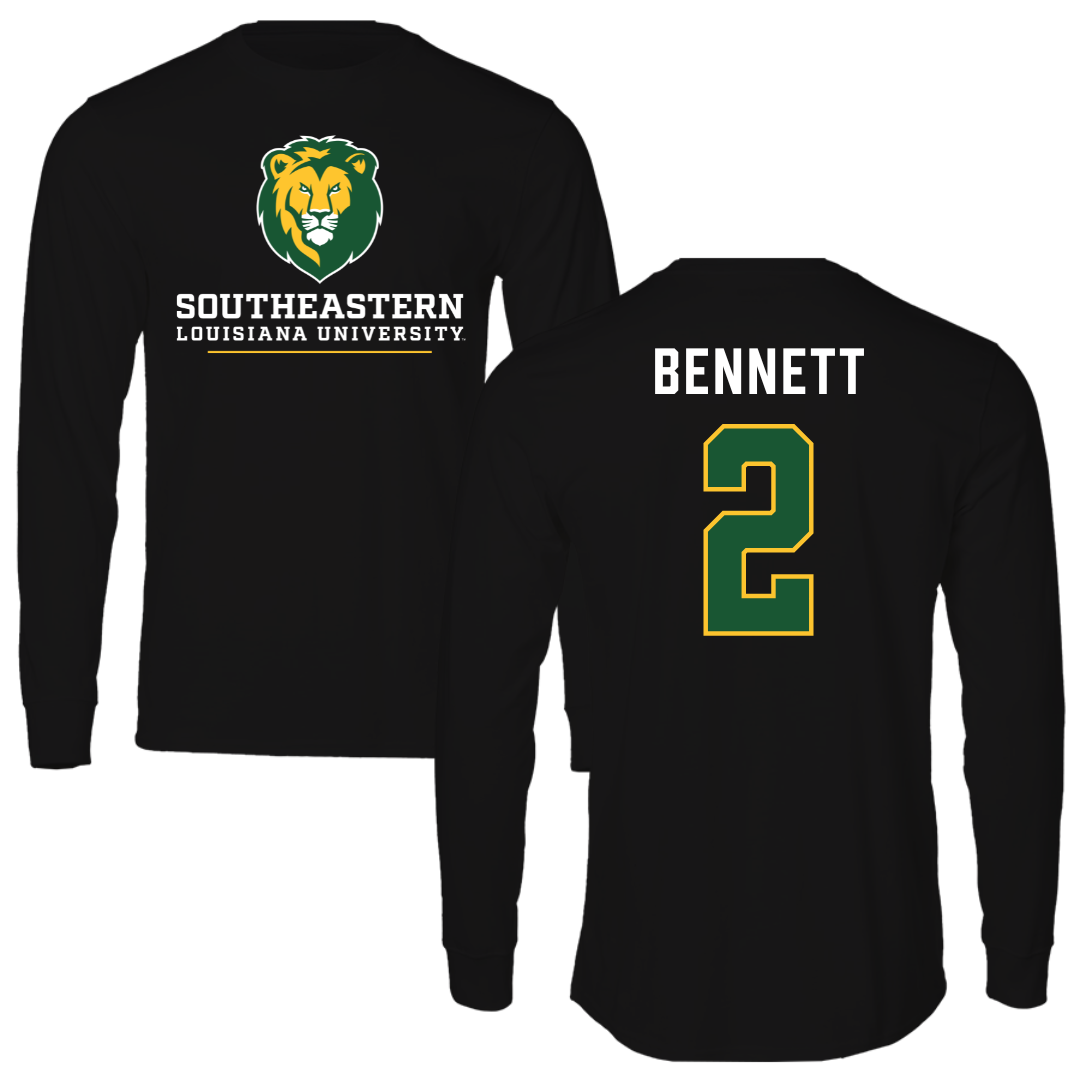 Southeastern Louisiana University Softball Black Performance Long Sleeve - #2 Chloe Bennett
