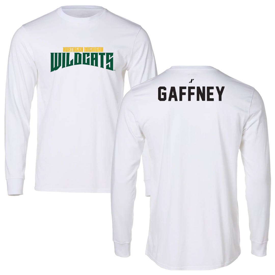 Northern Michigan University Wrestling White Classic Long Sleeve - Noelle Gaffney